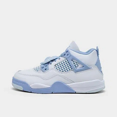 Nike Jordan Girls' Little Kids' Air Retro 4 Basketball Shoes In Blue