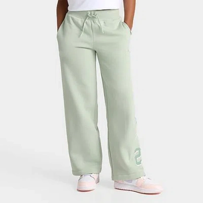 Nike Kids' Jordan Girls' Signature Wide Leg Pants In Seafoam