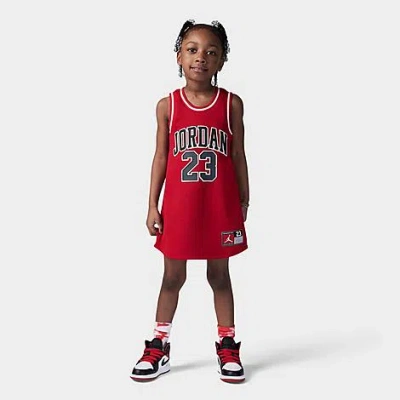 Nike Babies' Jordan Girls' Toddler 23 Jersey Dress In Gym Red