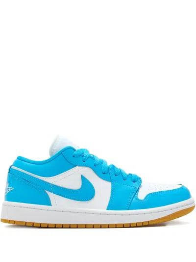 Nike Blue Leather Low-top Sneakers