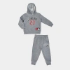 Nike Babies' Jordan Infant Jersey Pack Hoodie And Jogger Pants Set In Grey