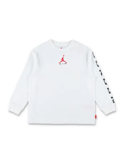 Nike Jordan Jordan Air Graphic Long Sleeve T-shirt For Boys In Bianco