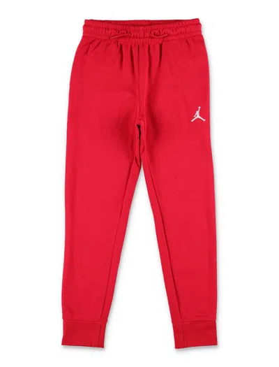 Nike Jordan Jordan Jumpman Boy Jogger Trousers With Drawstring Waist In Dark Red