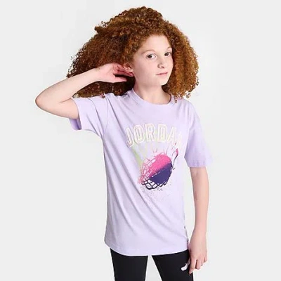 Nike Jordan Kids' Hoop Style T-shirt In Violet Frost