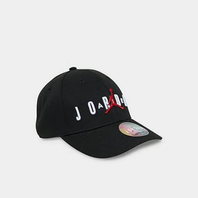 Nike Jordan Kids' Structured Strapback Hat In Black 