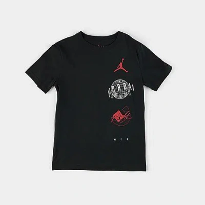 Nike Jordan Kids' Jumpman Globe T-shirt In Black