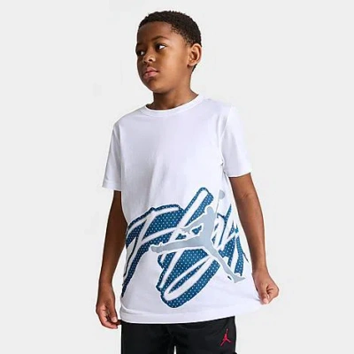 Nike Jordan Kids' Mesh Flight T-shirt In White