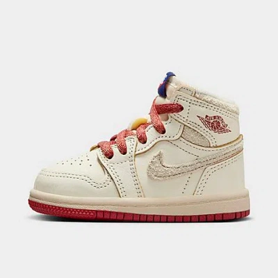 Nike Babies' Jordan Kids' Toddler Air Retro 1 High Og Casual Shoes In Sail/cinnabar/light Bone