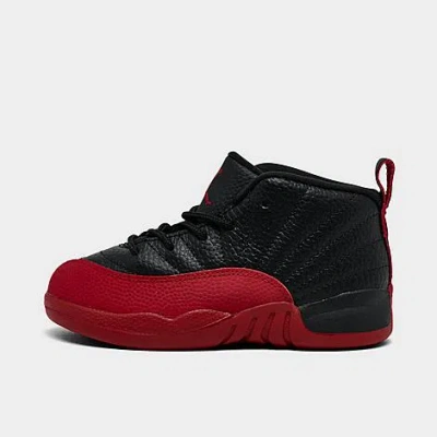 Nike Jordan Kids' Toddler Air Retro 12 Basketball Shoes In Black/varsity Red