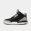 Nike Jordan Kids' Toddler Air Retro 3 Basketball Shoes In Black/fire Red/cement Grey/sail