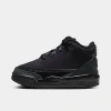 Nike Babies' Jordan Kids' Toddler Air Retro 3 Basketball Shoes In Black/black/black