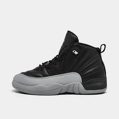 Nike Jordan Little Kids' Air Retro 12 Basketball Shoes In Black/wolf Grey/white