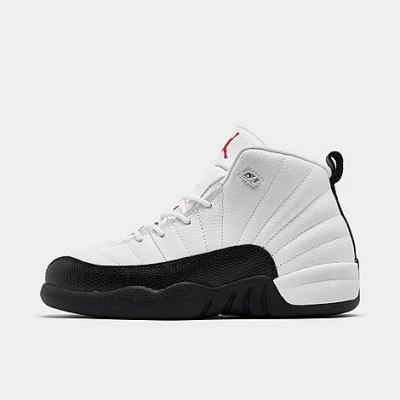 Nike Jordan Little Kids' Air Retro 12 Basketball Shoes In White