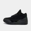 Nike Jordan Little Kids' Air Retro 3 Basketball Shoes In Black/white/dark Charcoal