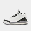 Nike Jordan Little Kids' Air Retro 3 Basketball Shoes In Summit White/fire Red/cement Grey/black 