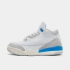 Nike Jordan Little Kids' Air Retro 3 Basketball Shoes In White/legend Blue/photon Dust/hydrogen Blue