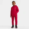 Nike Jordan Little Kids' Essentials Hoodie And Jogger Pants Set In Red