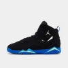Nike Jordan Little Kids' Jordan True Flight Basketball Shoes In Black/barely Volt/hyper Royal/photo Blue