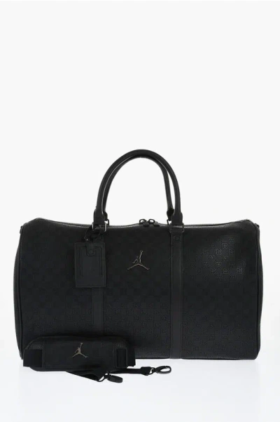 Nike Jordan Logoed Duffle Bag With Monogram Pattern