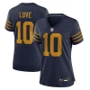 Nike Jordan Love Navy Green Bay Packers The 1923 Classic Legend Player Dri-fit Top In Blue