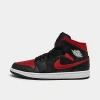 Nike Jordan Men's Air Retro 1 Mid Casual Shoes In Black
