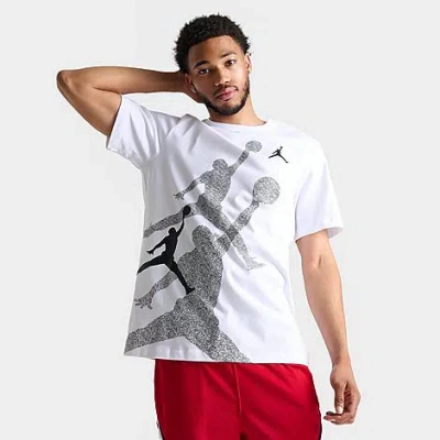 Nike Jordan Men's Brand Hbr Graphic T-shirt In White/cool Grey/black