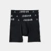 Nike Air Jordan Set 3 Pairs Of Stretch Cotton Boxer With Logoed E In Black