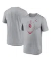 Nike Jordan Men's Heather Gray Oklahoma Sooners Primetime Legend Icon Performance T-shirt In Heather Gray