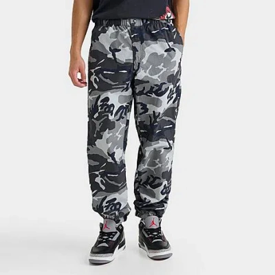 Nike Jordan Men's Mvp Camo Jogger Pants In Black/sail Camo