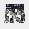 Nike Jordan Men's Mvp Rings Boxer Briefs (2-pack) In Red/black