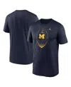 Nike Men's Navy Michigan Wolverines Primetime Legend Icon Performance T-shirt In Navy