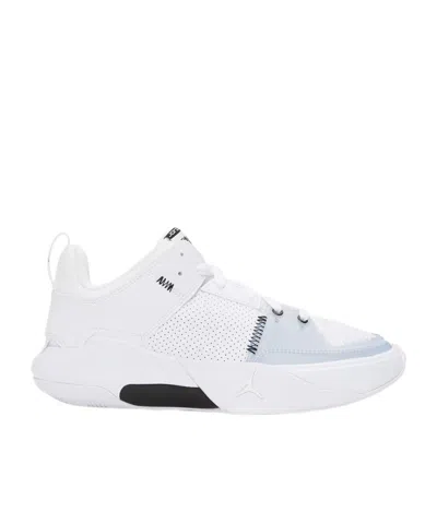Nike Jordan One Take 5 Sneakers In White/black-arctic P