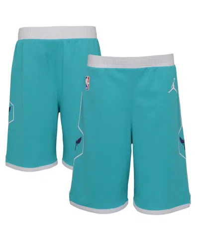 Nike Jordan Preschool Teal Charlotte Hornets 2023/24 Icon Edition Replica Shorts