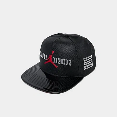 Nike Jordan Retro 11 Snapback Hat In Black/black