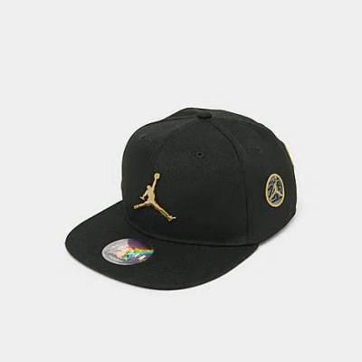 Nike Jordan See Me Shine Snapback Hat In Black/gold