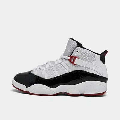 Nike Kids' Jordan Shoes Size 13.0 Leather In White/black/varsity Red