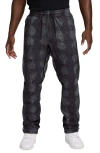 Nike Jordan Snake Print Dri-fit Fleece Sweatpants In Black/black