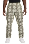Nike Jordan Snake Print Dri-fit Fleece Sweatpants In Sail/black