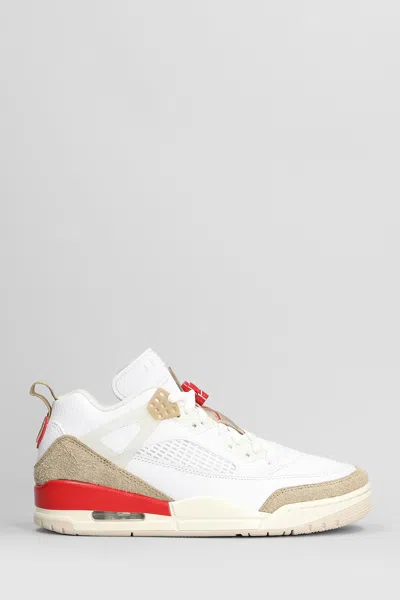 NIKE JORDAN SPIZIKE LOW SNEAKERS IN WHITE LEATHER