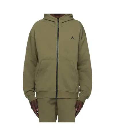 Nike Jordan Sport Hoop  Hoodie In Medium Olive/black