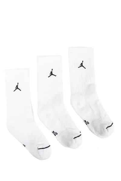Nike Jordan Three-pack Socks In White