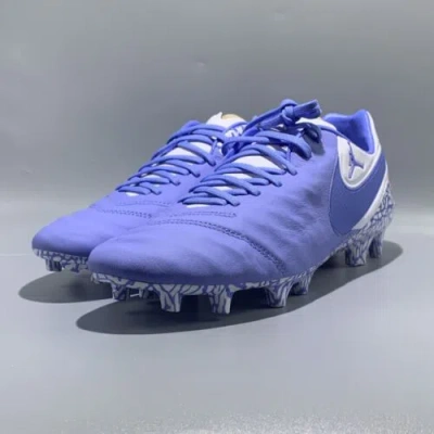 Pre-owned Nike Jordan Tiempo Legend Vi Fg | Unc Pe | Ct7872-144 | Size 9 In Blue