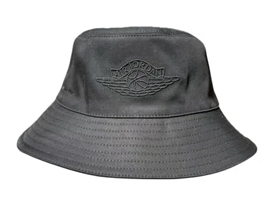 Pre-owned Nike Jordan Wings Collection Bucket Hat In Black