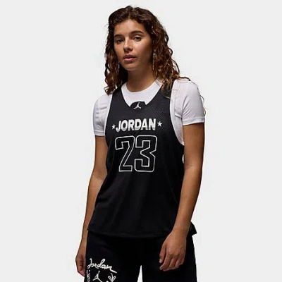 Nike Jordan Women's 23 Jersey Shirt Tank In Black/white/white 