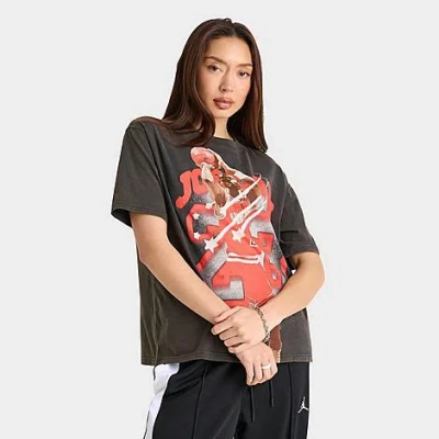 Nike Jordan Women's 40th Anniversary Graphic T-shirt In Off Noir 