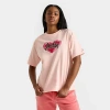 Nike Jordan Women's Airbrush Heart T-shirt In Peach 