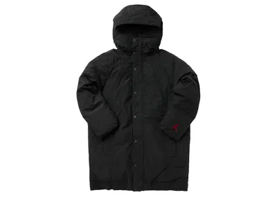 Pre-owned Nike Jordan Women's Essentials Down Parka In Jacket Black
