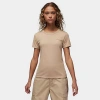 Nike Jordan Women's Essentials Slim Short-sleeve T-shirt In Legend Medium Brown