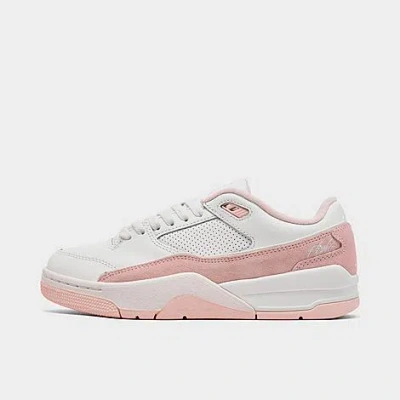 Nike Jordan Women's Flight Court Casual Shoes In Sail/washed Coral 