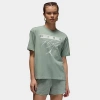 Nike Jordan Women's Flight Heritage Graphic T-shirt In Jade Smoke/barely Green 